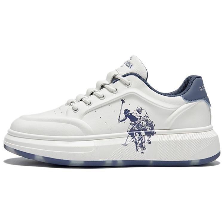 

U.S. POLO ASSN. Низкие кроссовки для скейтбординга, мужские, белые, синие