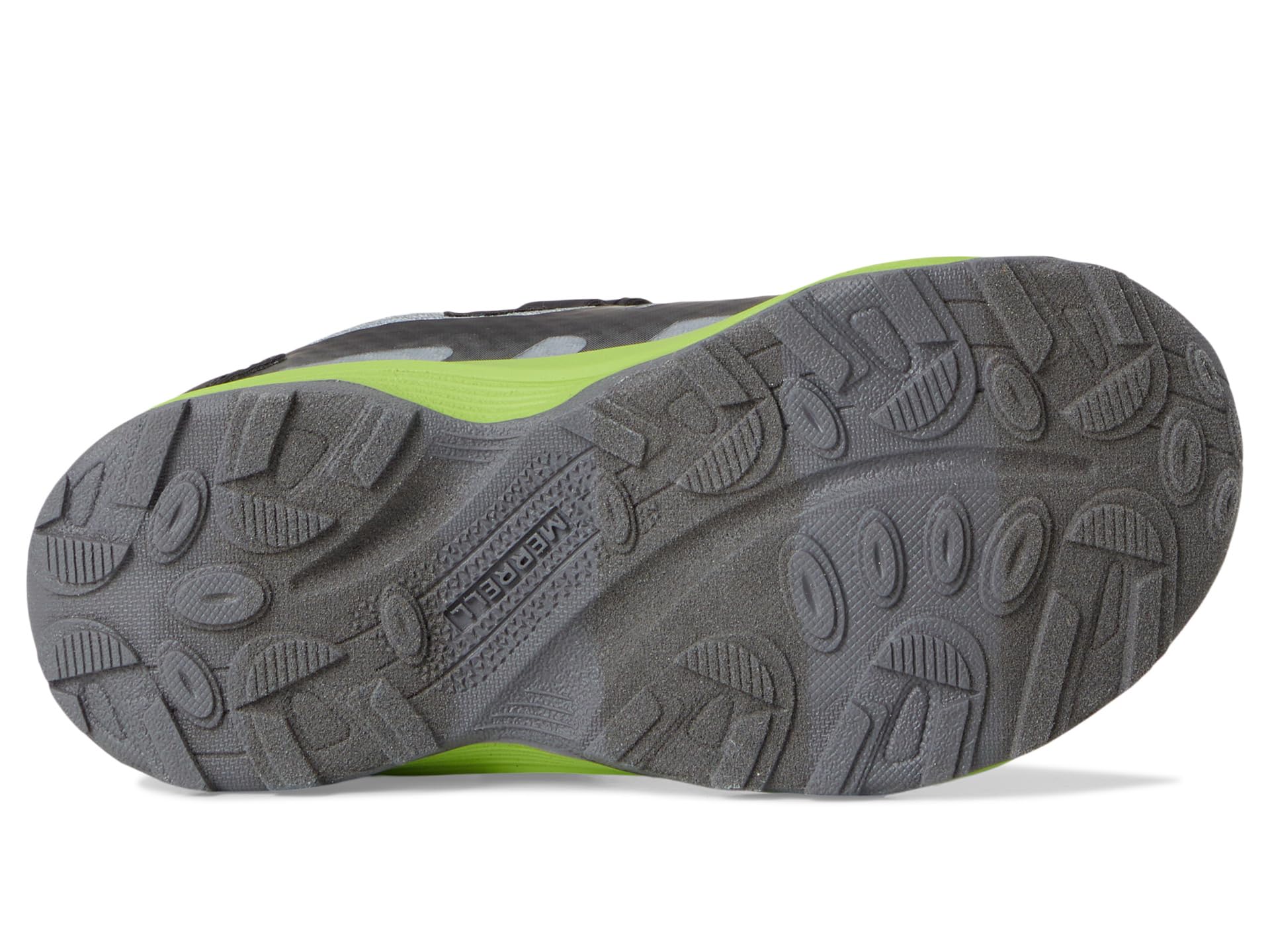 Туфли Merrell Kids Moab Speed 2 Low Alternative Closure Jr Waterproof, цвет Grey/Black/Citron — фото 3