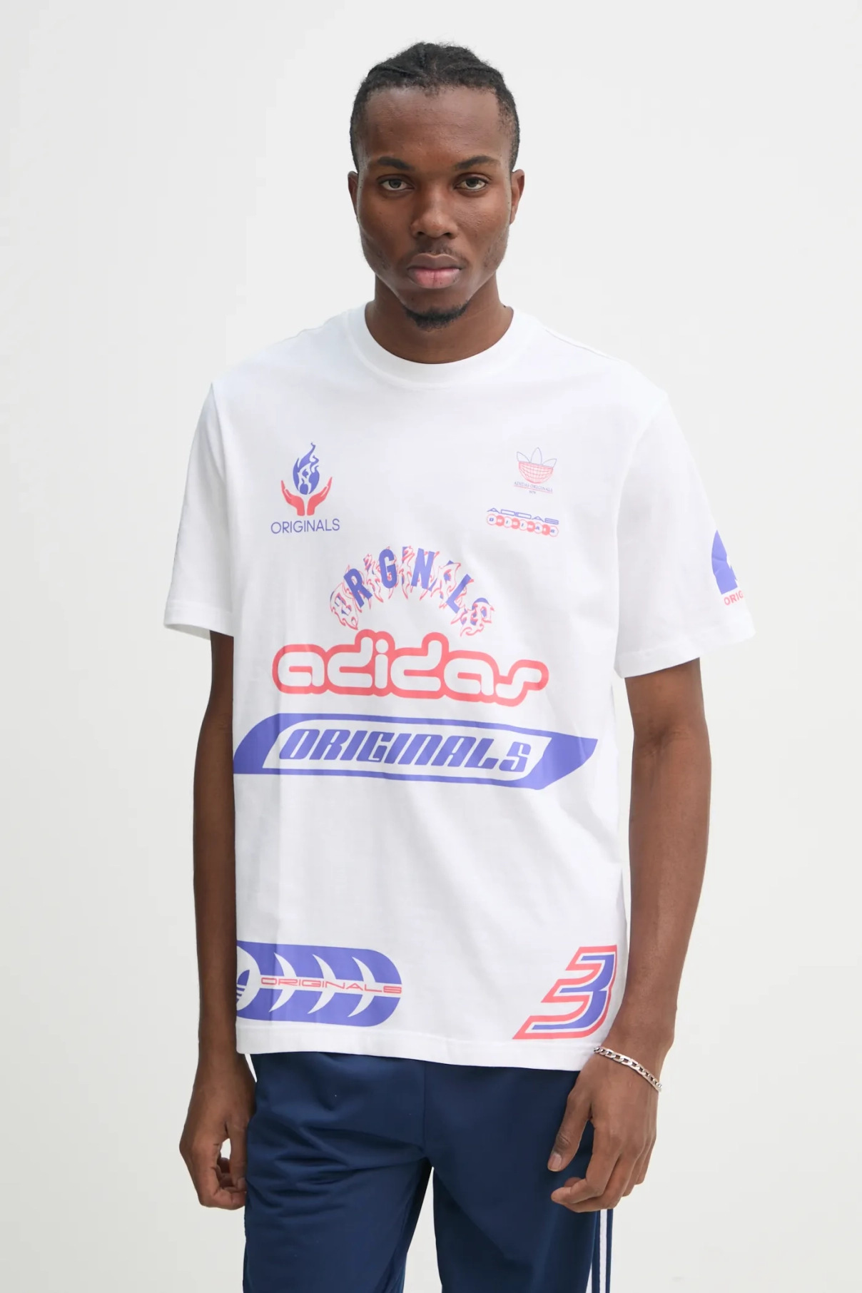 

Хлопковая футболка Q12 TS SPONSOR adidas Originals, бежевый