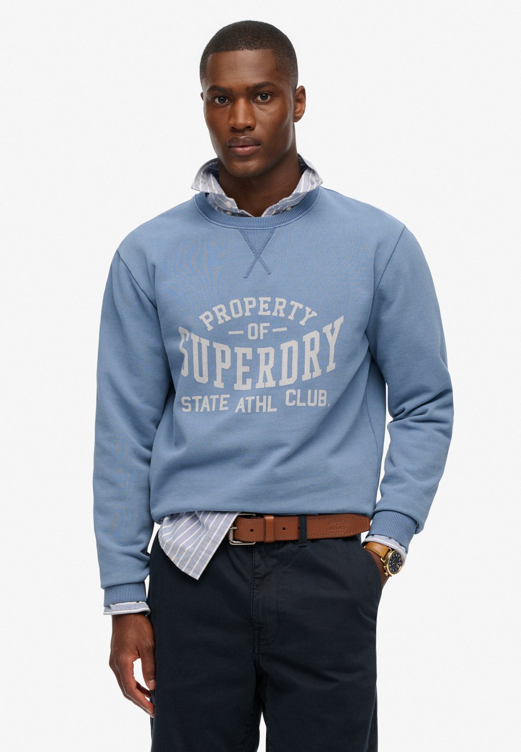 

Толстовка ATHLETIC ESSENTIALS CREW Superdry, синий