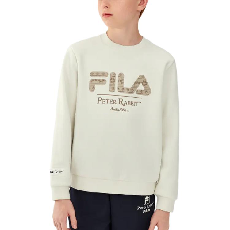 Толстовка fw25 детская FILA KIDS, белый — фото 3