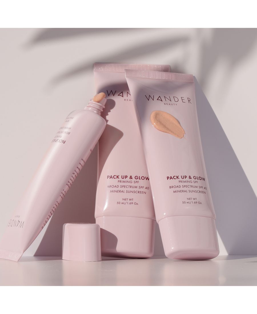 Минеральный солнцезащитный крем-праймер Pack Up & Glow SPF 40 Wander Beauty, — фото 4