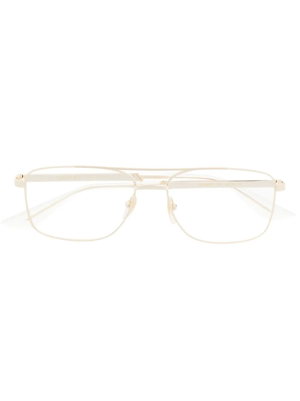 

Очки в прямоугольной оправе Gucci Eyewear, золотой