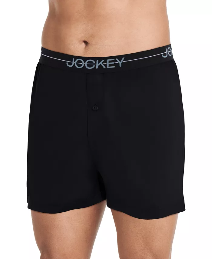 

Мужские эластичные влагоотводящие боксеры Jockey, серебряный