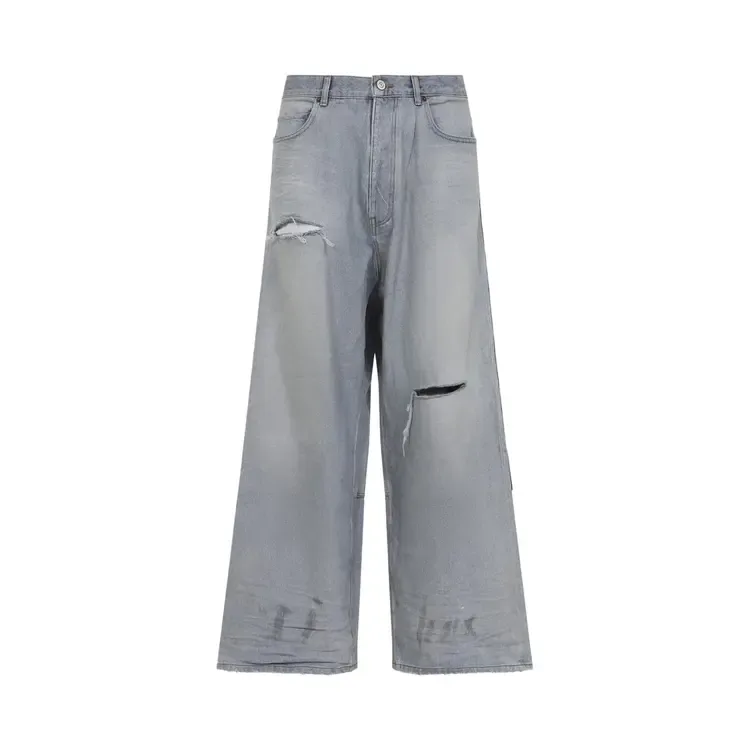 Брюки Balenciaga Minimal Baggy Pants 'Dirty Light Blue'