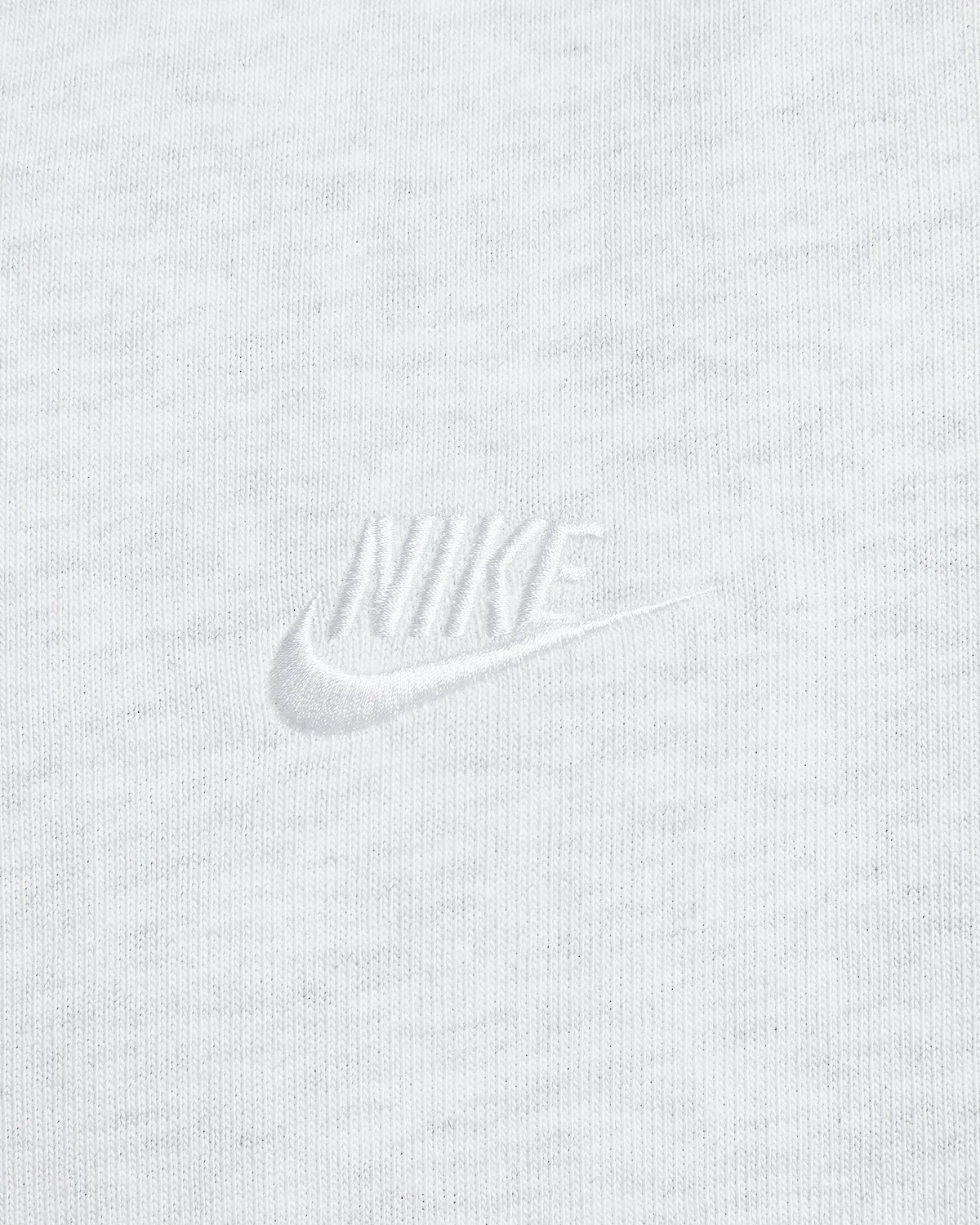 Мужская футболка с коротким рукавом Henley Nike Club, Birch Heather/White/White — фото 4