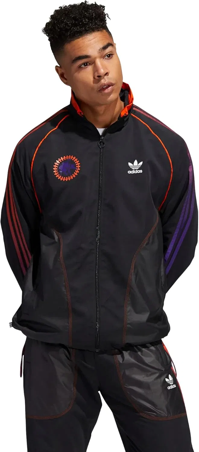 Ветровка adidas Originals HBE, Black / Collegiate Orange / White
