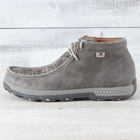 Мужские мокасины Twisted X Chukka Driving Moc, серый — фото 3