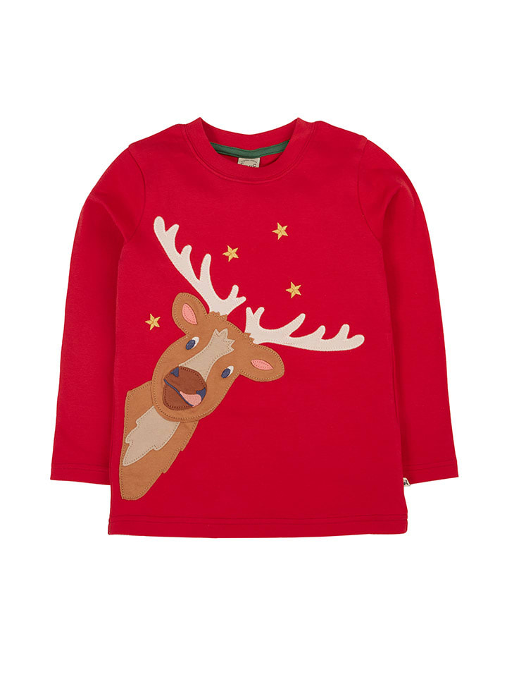 

Frugi Футболка с длинными рукавами "Terrific" красного цвета