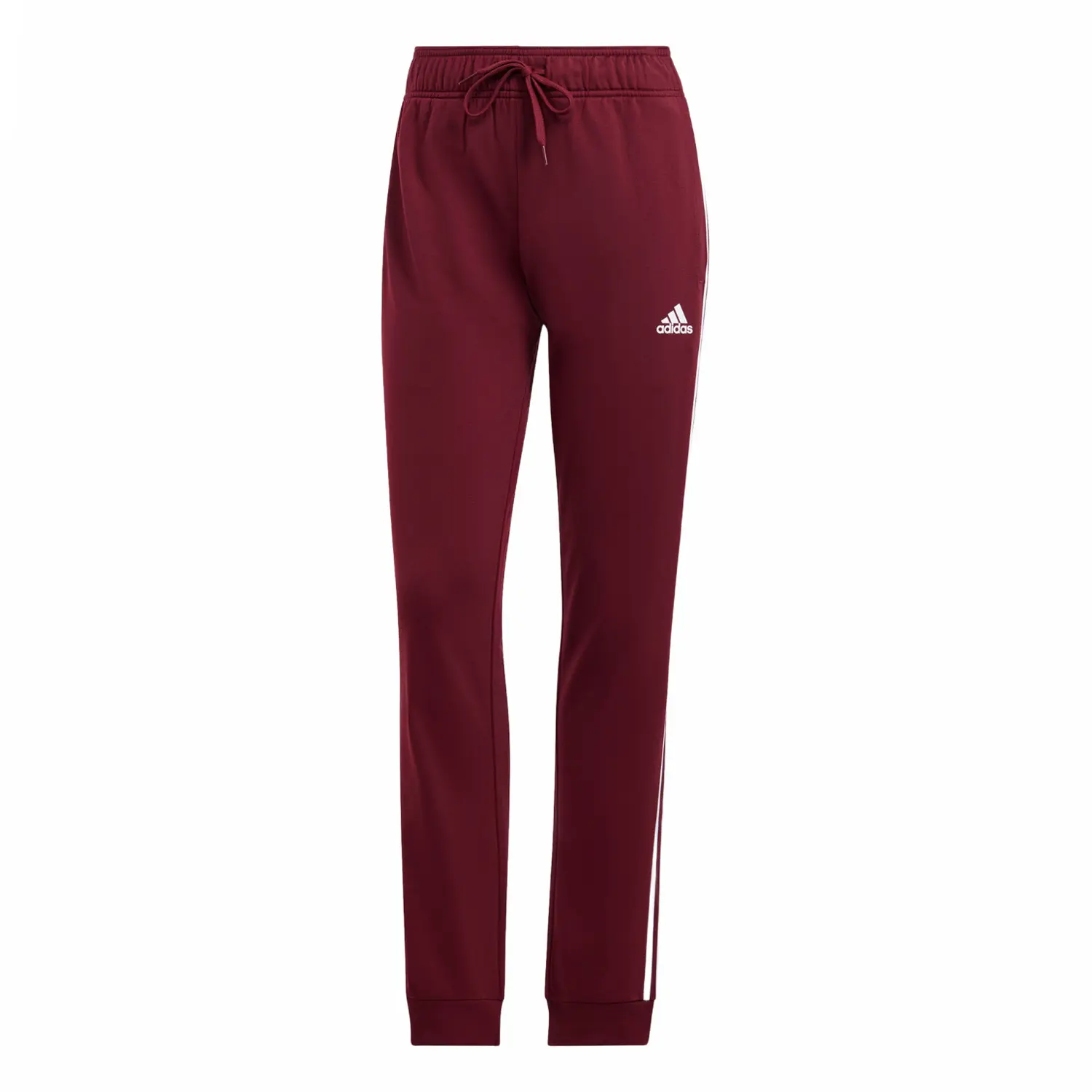 

Женские повседневные брюки Adidas темно-красные