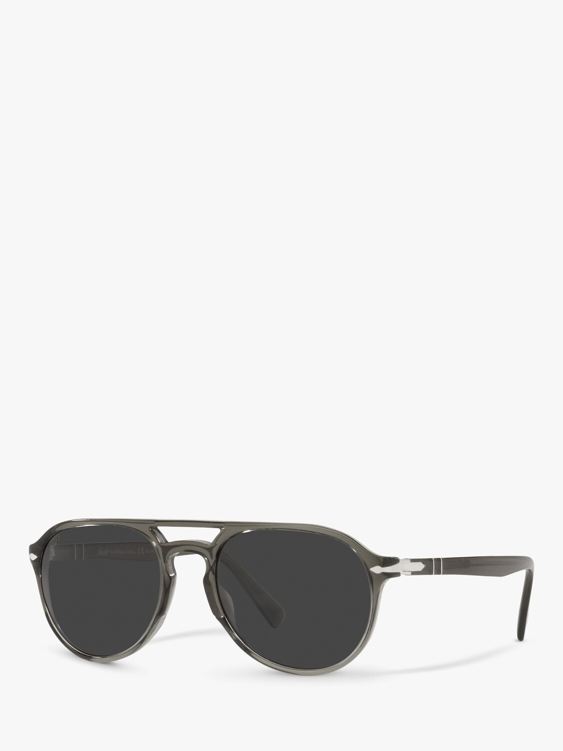 

Persol PO3235S Поляризованные солнцезащитные очки-авиаторы унисекс, дымчатый опал/черный