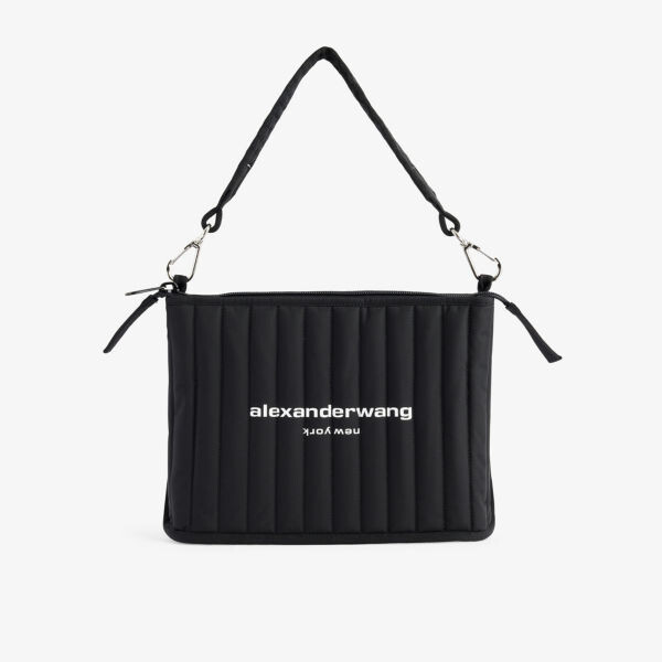 

Элитная техническая плетеная сумка через плечо Alexander Wang, черный
