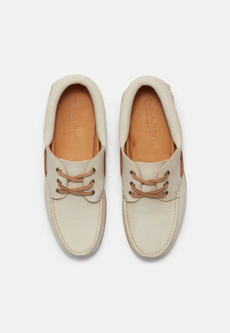Мужские ботинки Timberland Authentic 3-Eye Lug Handsewn Boat Shoe, коричневые — фото 2