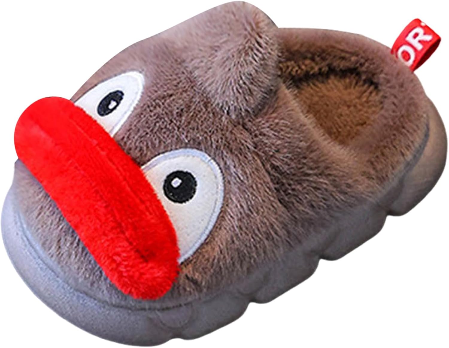 

Детские хлопковые тапочки для девочек и мальчиков, домашние зимние тапочки, нескользящие, теплые, с милыми мультяшными рисунками Iwihmiv, Coffee