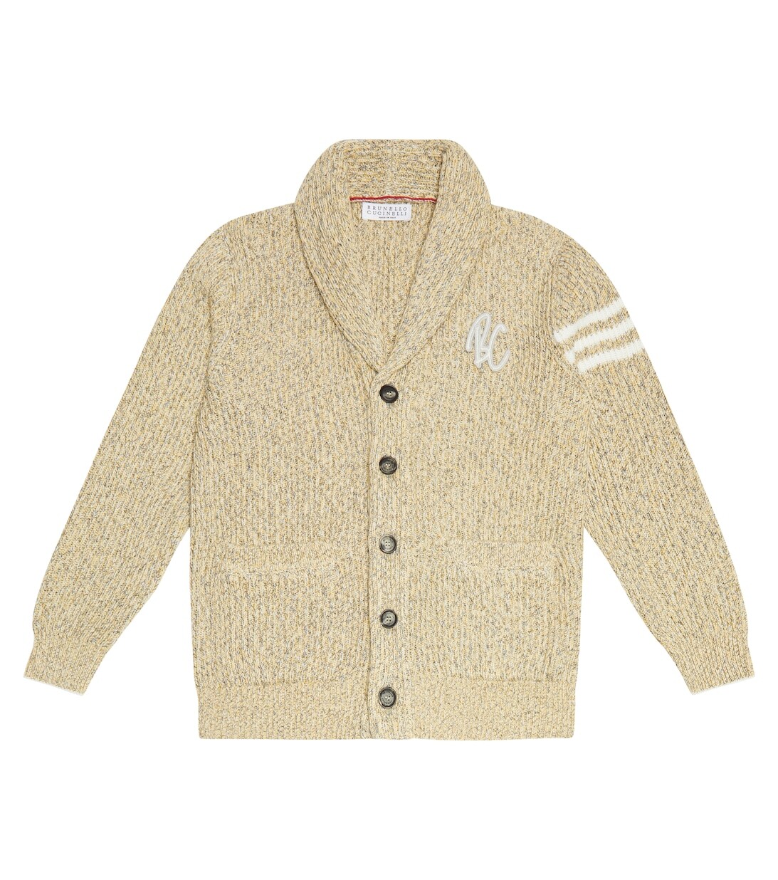 

Хлопковый кардиган Brunello Cucinelli, желтый