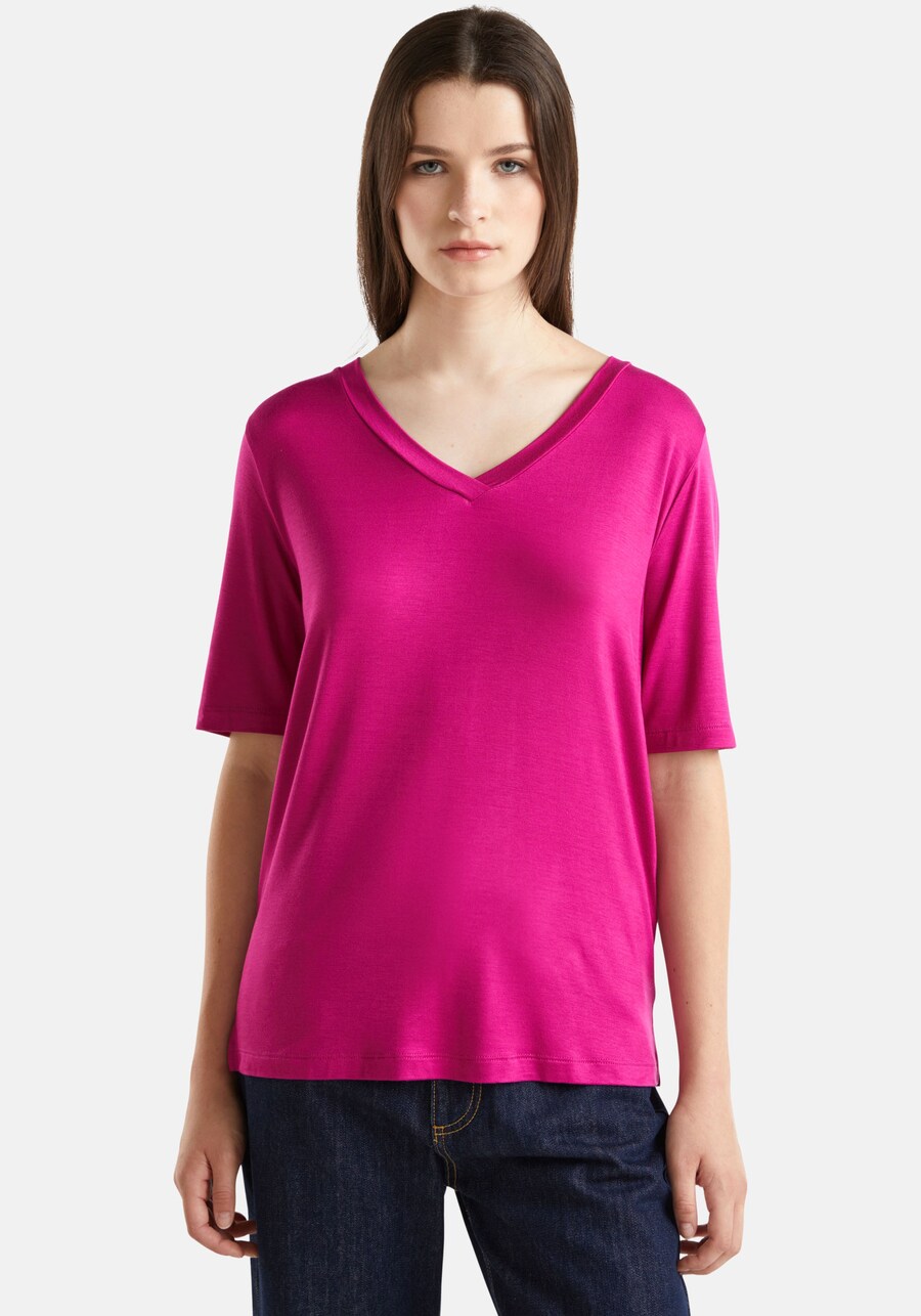 

Футболка UNITED COLORS OF BENETTON Shirt, фуксия