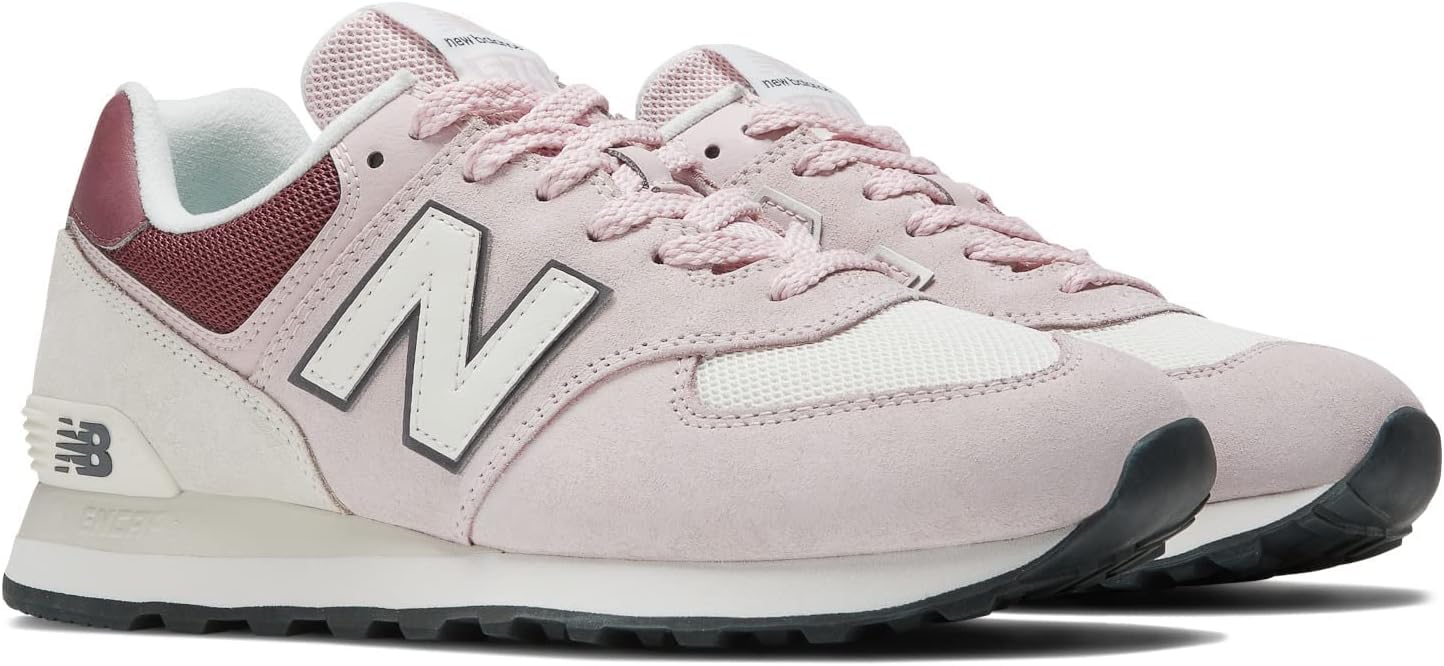 Кроссовки New Balance Unisex-Adult 574 V2, желтый/розовый — фото 2