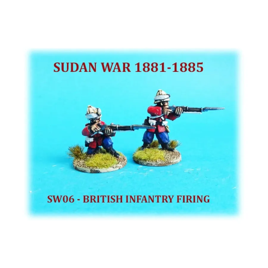 

Британская пехота ведет огонь, Sudan War 1881-1885 (28mm)