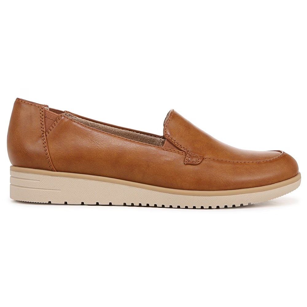 Туфли-лодочки с круглым носком Idea moc toe loafer Soul Naturalizer, gingerbread brown faux leather — фото 2