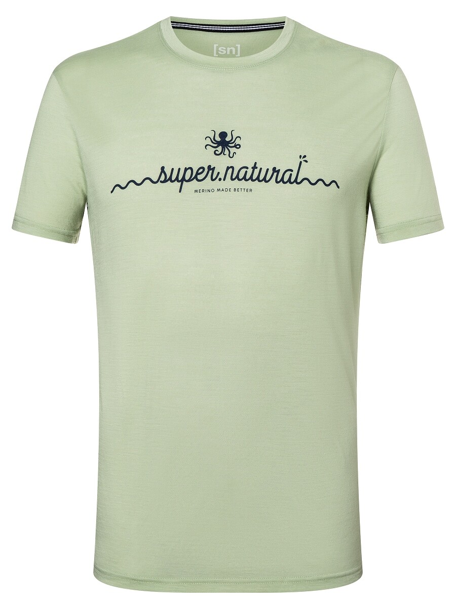 

Рубашка super.natural Merino T Shirt, зеленый
