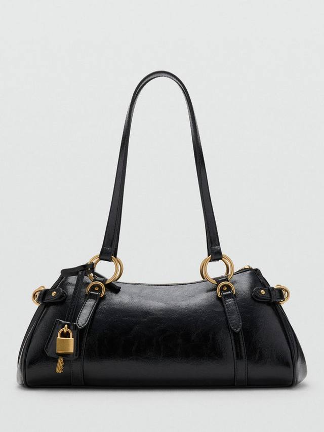 

Сумка Manu из искусственной кожи в ретро-стиле Mango, Black