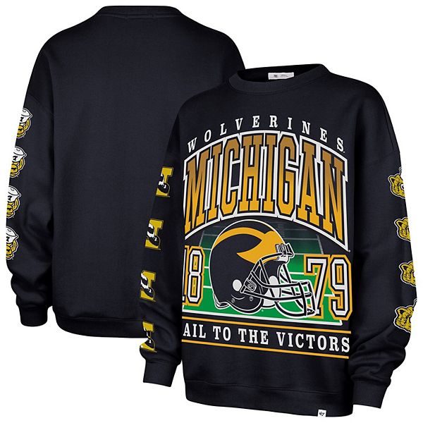 

Женский оверсайз свитшот '47 Michigan Wolverines Go Big 47 Brand