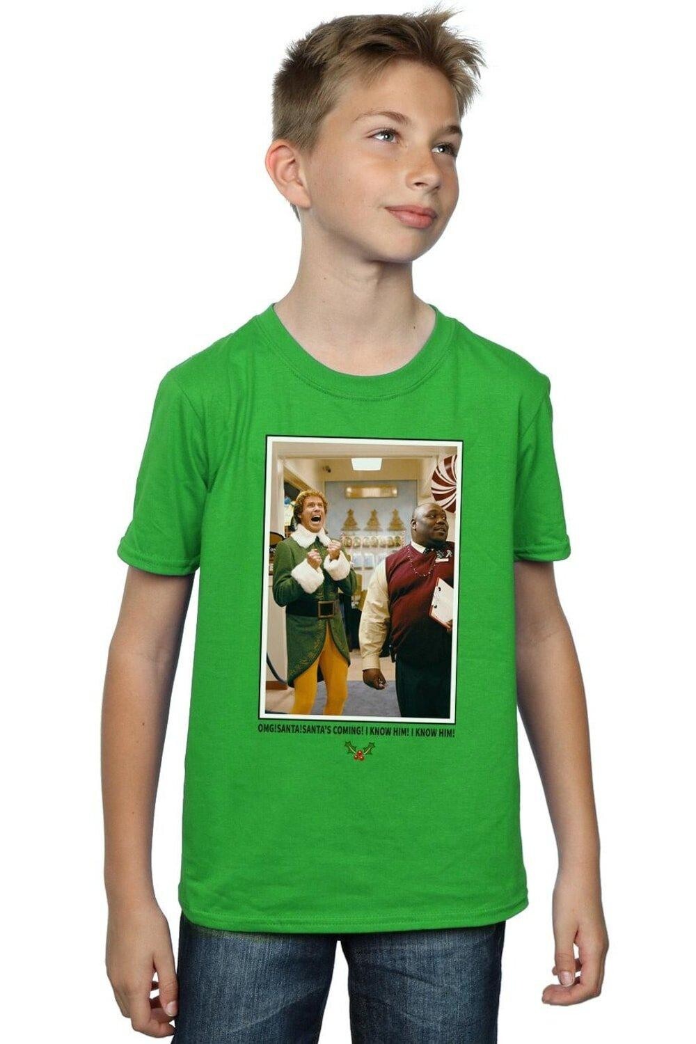 

Футболка OMG Santa с фотографией Elf, зеленый
