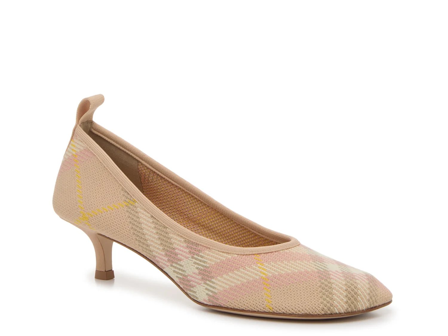 Туфли Burberry Baby Knit Pump, Light Pink Plaid Print