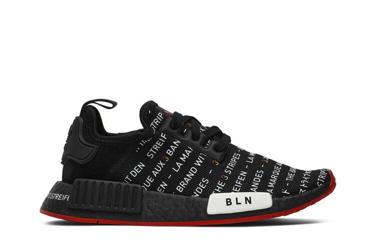 

Кроссовки Adidas NMD_R1 'Black White Yellow', черный