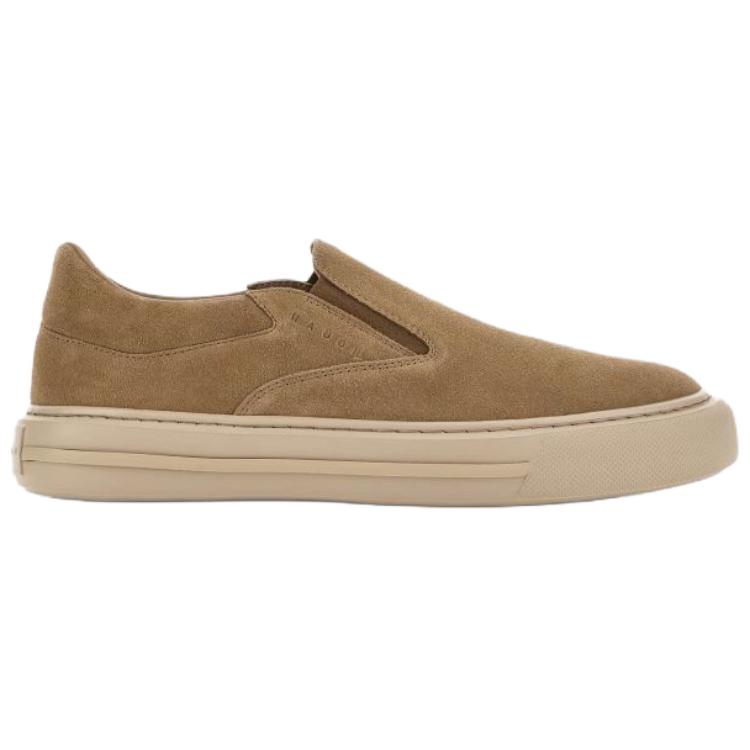 Туфли Suede Slip on Sneakers HOGAN, желтый — фото 3