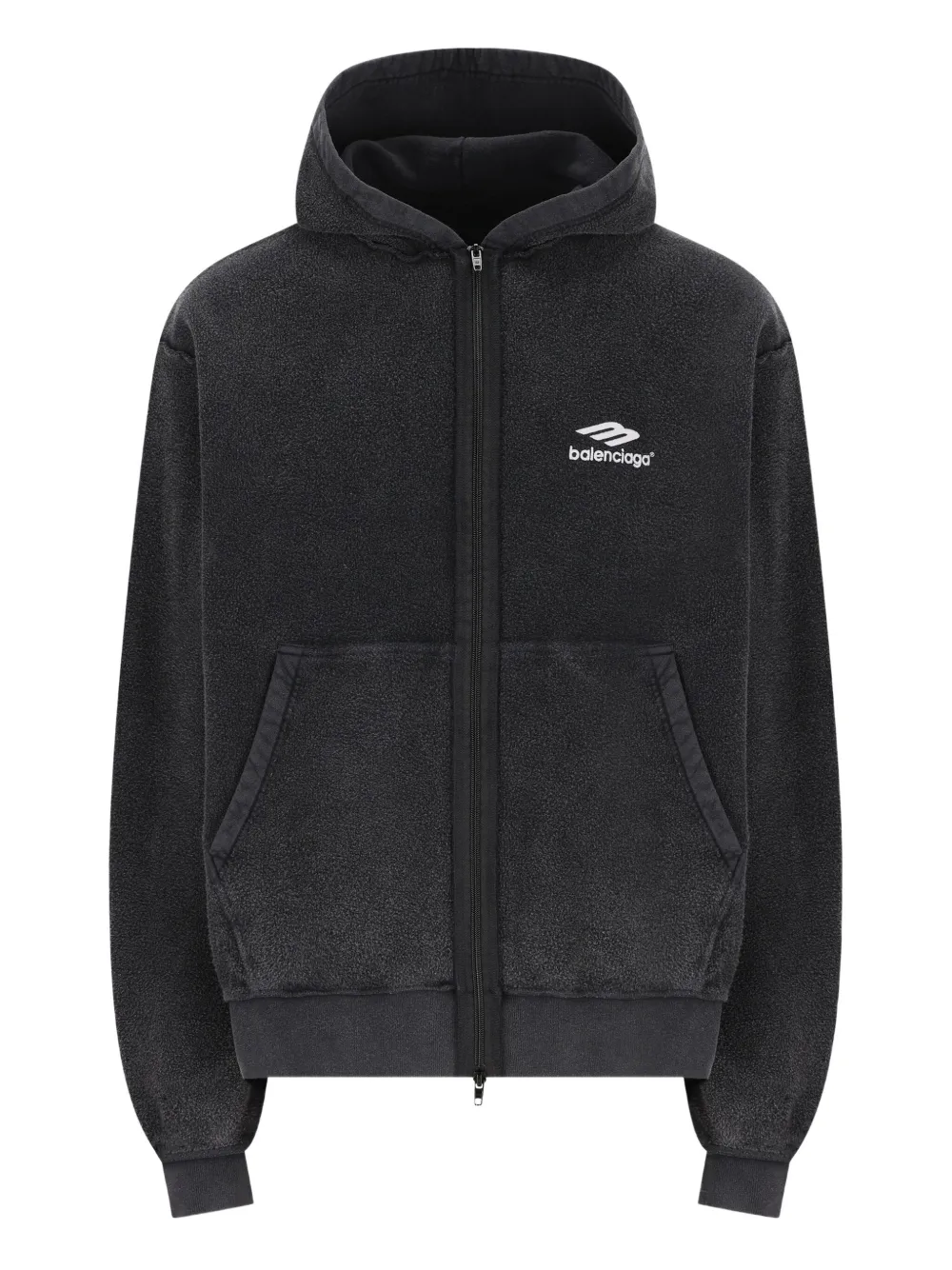 

Толстовка на молнии с логотипом Balenciaga, черный