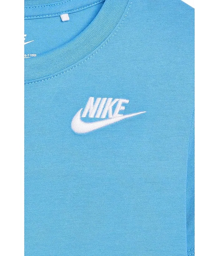 Детский спортивный костюм Futura Club Shorts Set Nike Kids, University Blue — фото 3