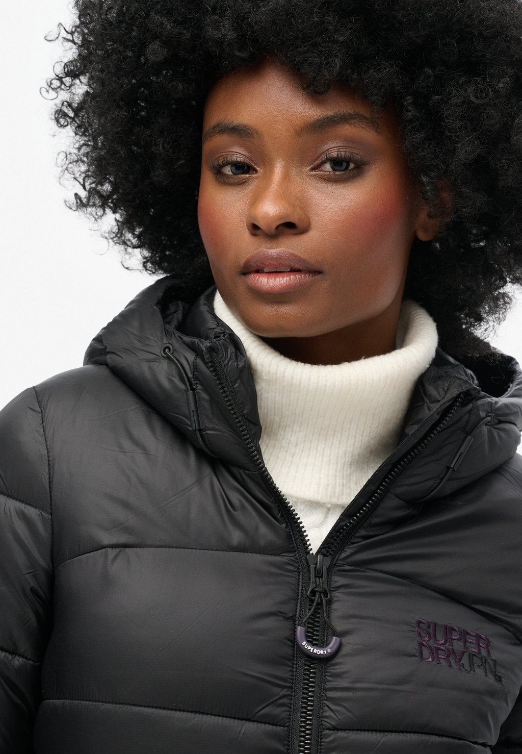 Зимняя куртка SPORTS PUFFER Superdry, черный — фото 4