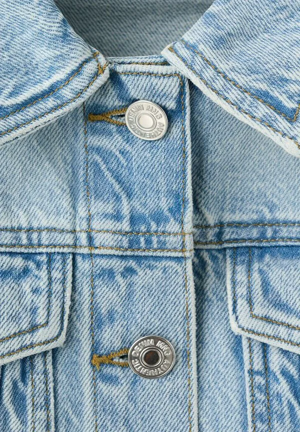 Подростковая джинсовая куртка Mango Kids, Blue — фото 4