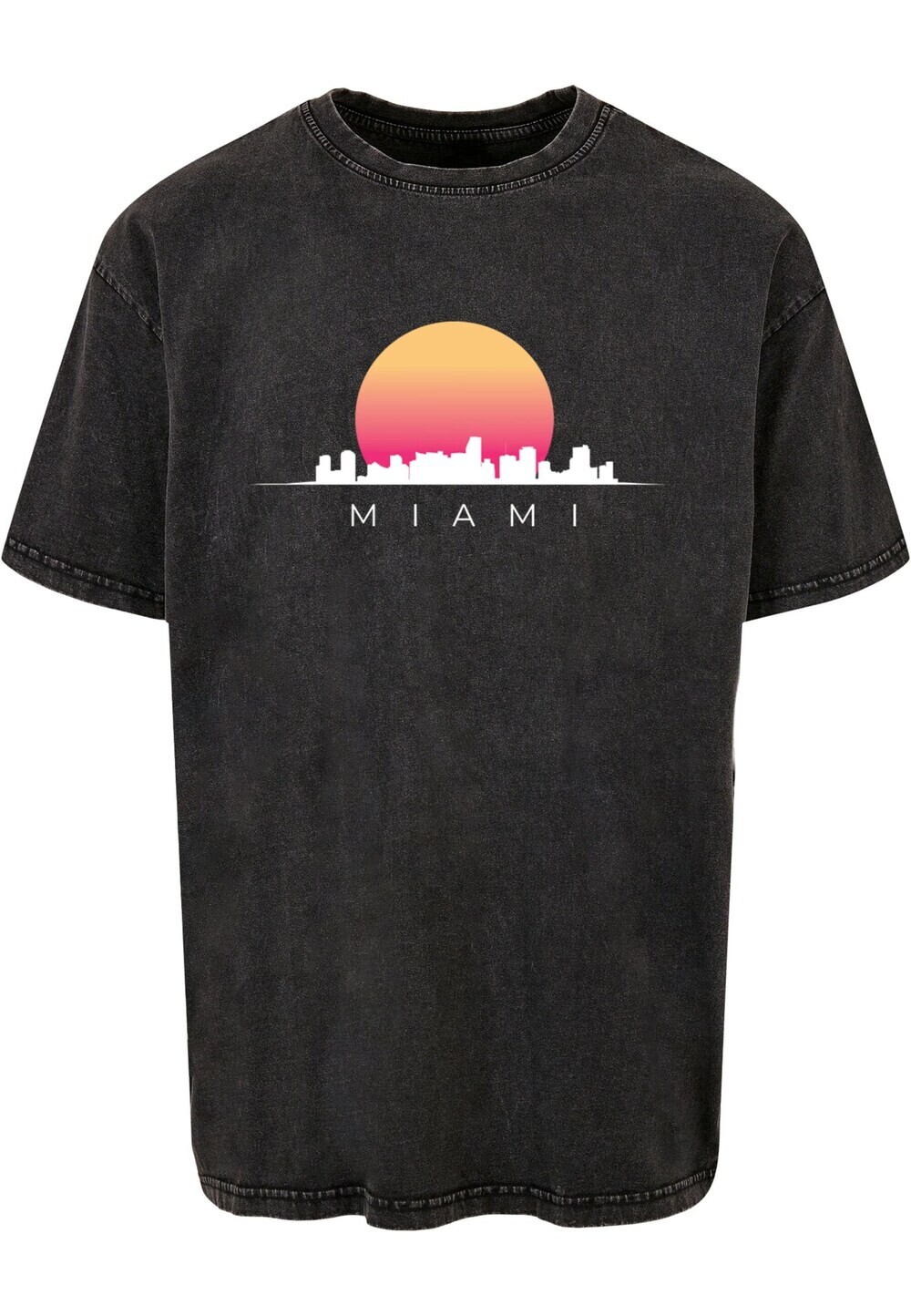 

Футболка Merchcode Miami X, антрацит/светло-серый