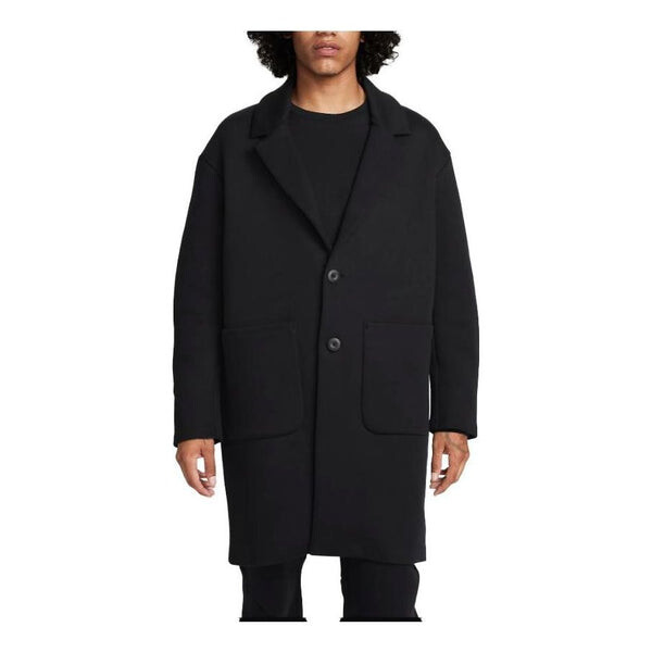 

Куртка Nike Sportswear Tech Fleece Reimagined Loose Fit Trench Coat 'Black', черный