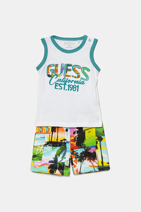 

Хлопковый комплект для малышей Guess, бирюзовый