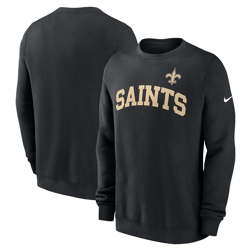 

Мужской черный пуловер-толстовка Nike New Orleans Saints Club, цвет Snt Black