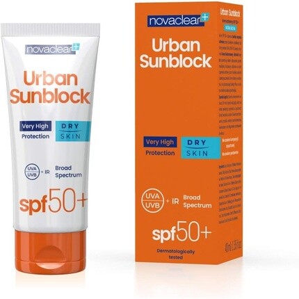 Крем для лица Spf 50+ для сухой кожи с солнцезащитным кремом 40мл, Novaclear — фото 2
