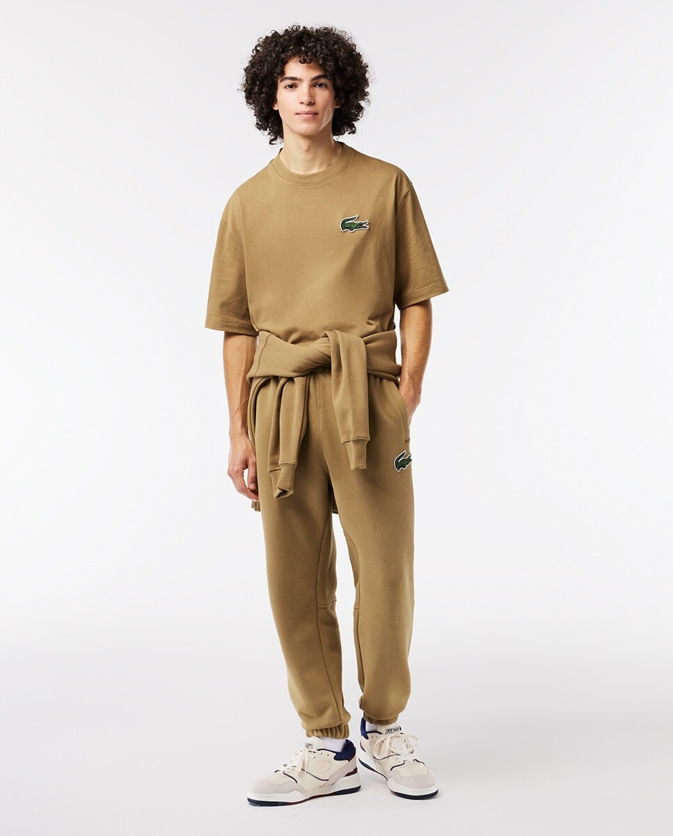 

Мужская футболка свободного кроя Lacoste, светло-коричневый