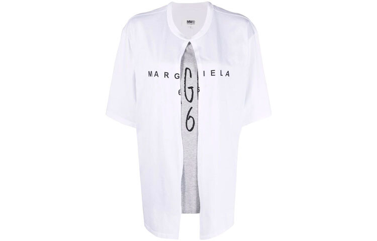 

Футболка женская белая Mm6 Maison Margiela