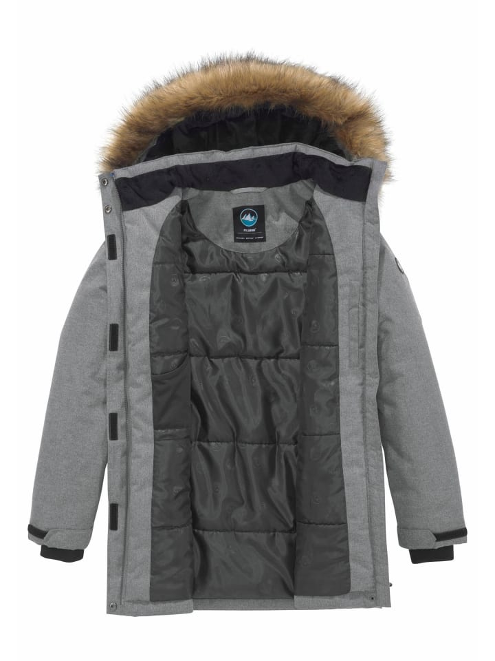 

Polarino Функциональная парка серого меланжевого цвета