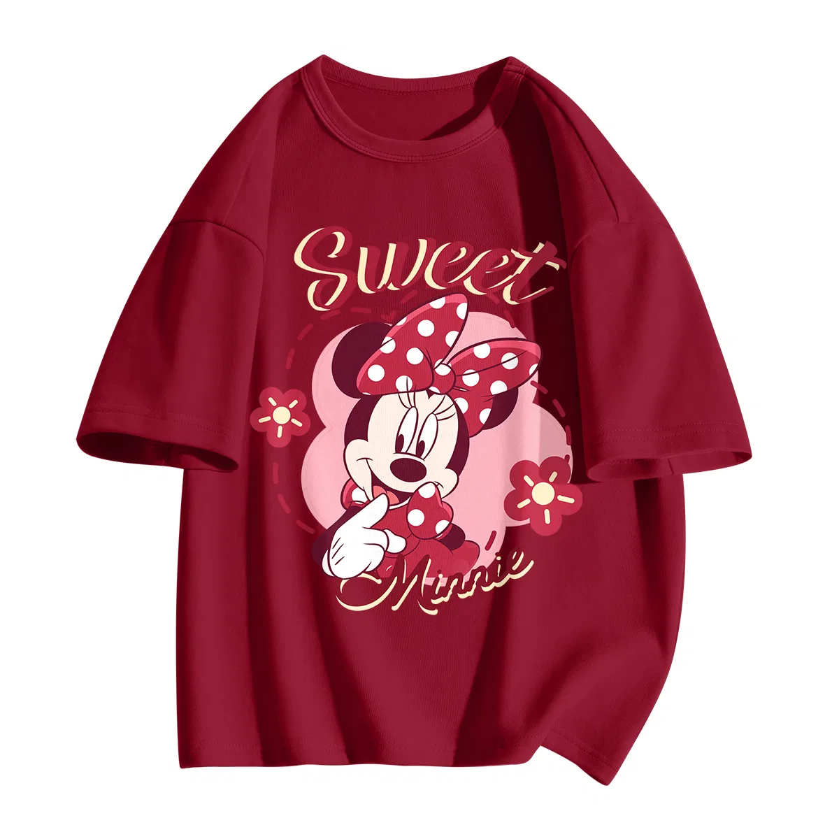 Футболка детская с круглым вырезом Disney Di Huanye Garnet Red