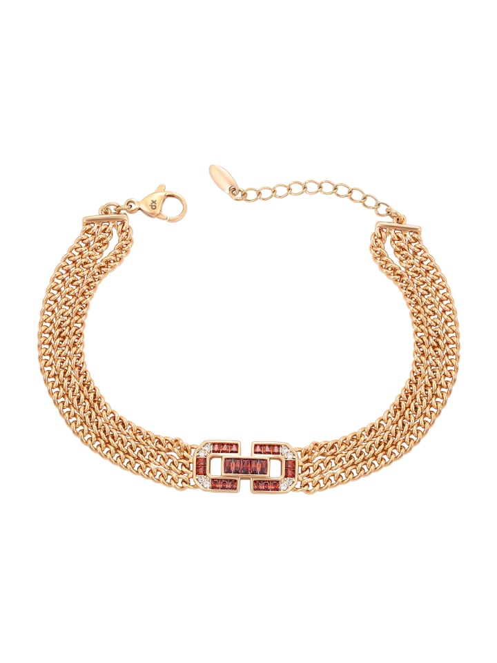 

Faina Женский браслет из нескольких цепочек, розовое золото, оранжевый цвет