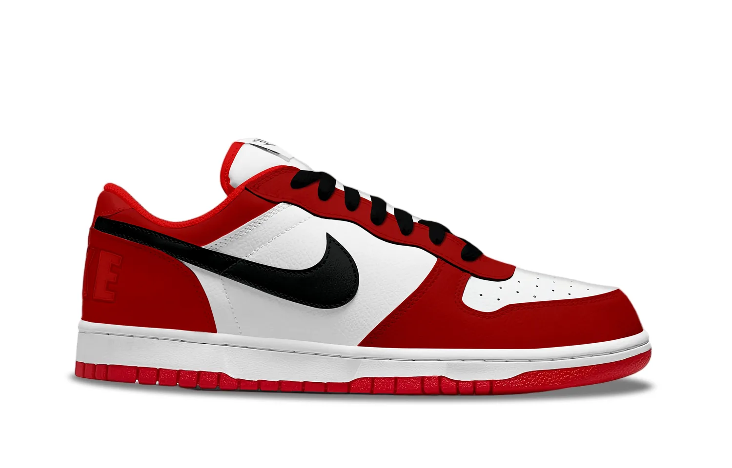 Nike Кроссовки для скейтбординга мужские low top, устойчивые к истиранию, дышащие, красные и белые — фото 3