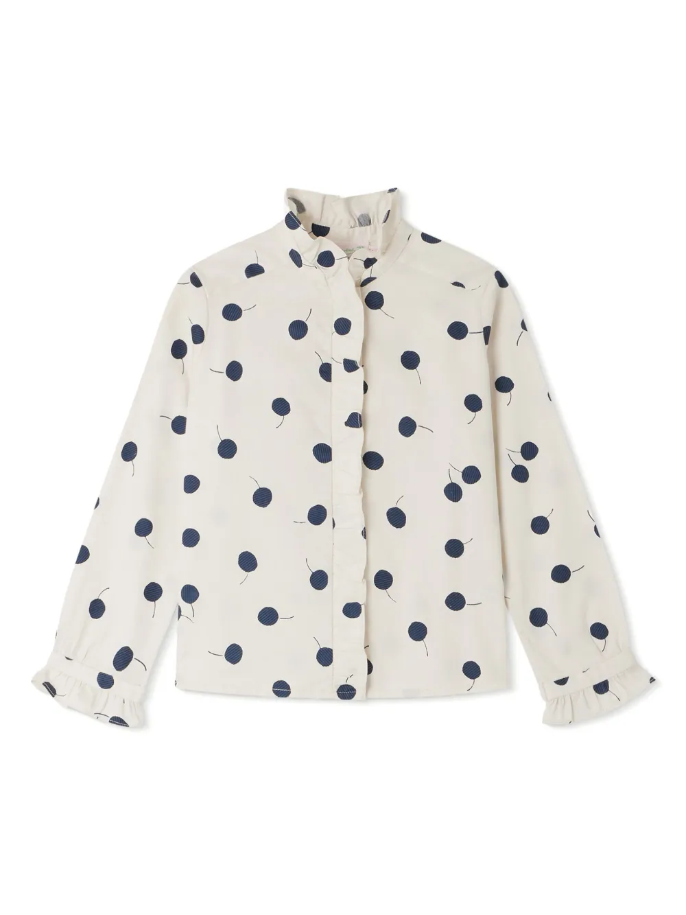 

Рубашка Bree в горох Bonpoint, белый