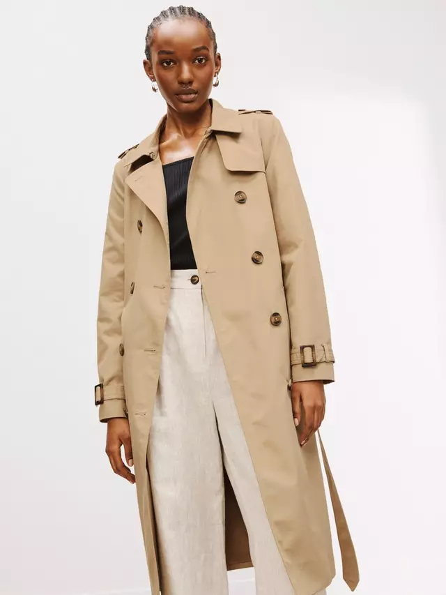 

Пальто John Lewis Trench, цвет stone