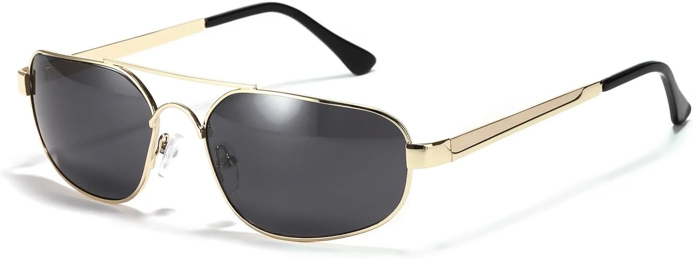 

Ретро-модные панк-солнцезащитные очки для женщин и мужчин, классические винтажные, с защитой от УФ-излучения UV400, металлические, для использования на открытом воздухе VFDHN, Black