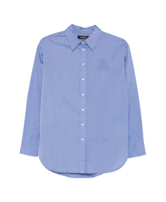

Рубашка с длинными рукавами и застежкой на пуговицы. Ralph Lauren, синий