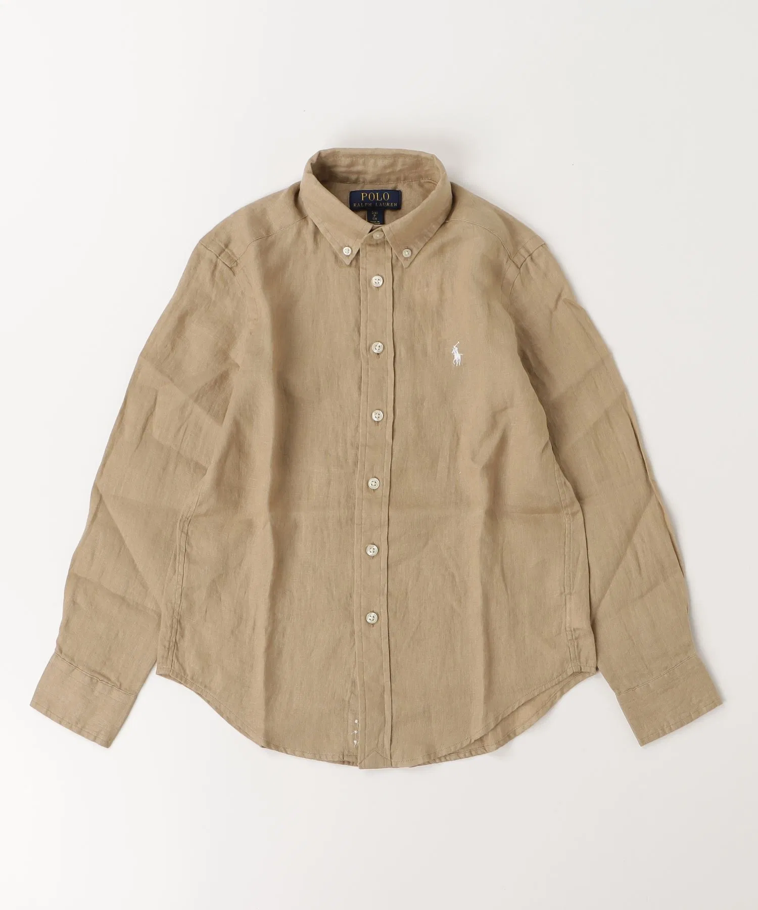 Детская льняная рубашка POLO RALPH LAUREN CHILDRENSWEAR — фото 3